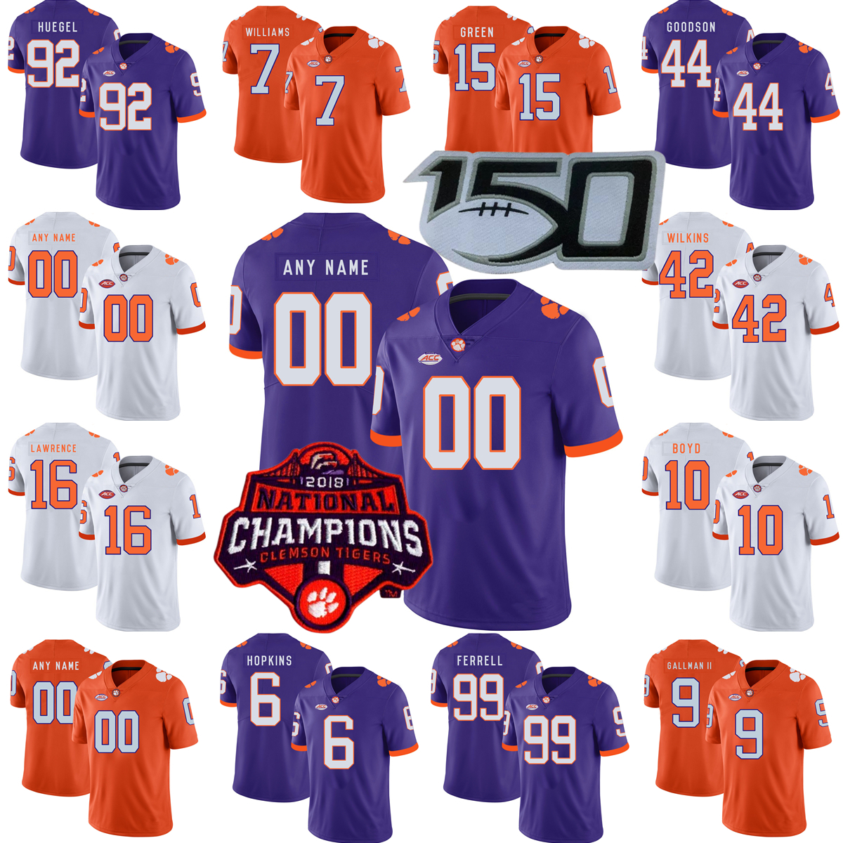 Custom NCAA College Clemson Tigers Football Jersey Hunter Helms Keith Adams Jr. Beaux Collins Davis Allen Will Boggs Cade Denhoff Stitched Men Women Youth Kids Boys, Separate new jerseys
Custom NCAA College Clemson Tigers Football Jersey Hunter Helms Keith Adams Jr. Beaux Collins Davis Allen Will Boggs Cade Denhoff Stitched Men Women Youth Kids Boys, Separate new jerseys