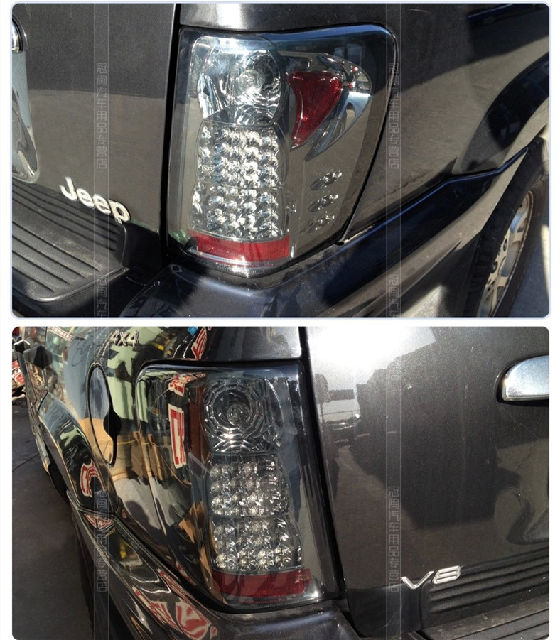 Automobiles Taillights for Jeep Grand Cherokee 1999-2004 Rear Lamp LED Streamer Turn Signal Fog Brake Taillight