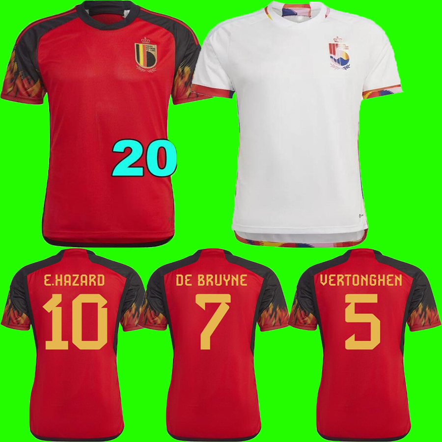 BELGIUM 2022 World Cup soccer jerseys National Team DE BRUYNE HAZARD COURTOIS LUKAKU TIELEMANS 22 23 Michy Batshuayi Kevin KOMPANY men kids set Football Shirt Kits, 2022 home+patch
BELGIUM 2022 World Cup soccer jerseys National Team DE BRUYNE HAZARD COURTOIS LUKAKU TIELEMANS 22 23 Michy Batshuayi Kevin KOMPANY men kids set Football Shirt Kits, 2022 home+patch