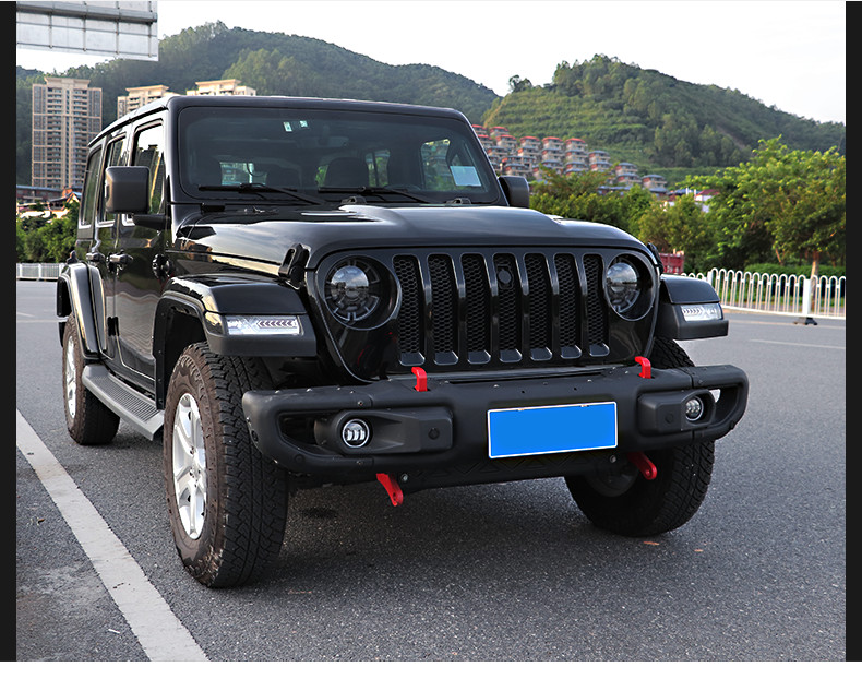 Car LED Headlights for Jeep Wrangler 20 18-2021 Head Lights High Beam Daytime Running Headlight Angel Eye Turn Signal