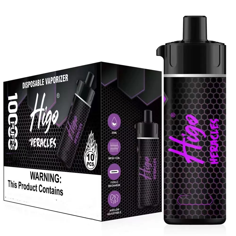 Higo Heracles Disposable E Cigarettes Vape Pen 10000 Puffs 20Ml Pre-Filled Mesh Coil Pods 850Mah Rechargeable Battery Vaporizers Flie Rechargeable
Higo Heracles Disposable E Cigarettes Vape Pen 10000 Puffs 20Ml Pre-Filled Mesh Coil Pods 850Mah Rechargeable Battery Vaporizers Flie Rechargeable