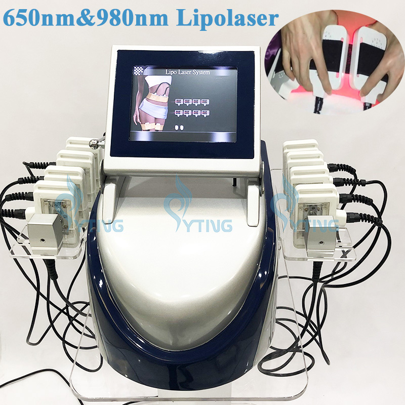 Diode Lipolaser Cellulite Removal Body Slimming Machine Fat Burning 650nm & 980nm Lipo Laser Equipment
Diode Lipolaser Cellulite Removal Body Slimming Machine Fat Burning 650nm & 980nm Lipo Laser Equipment