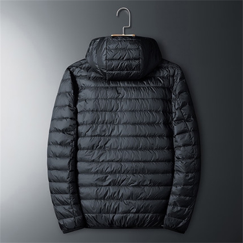 Men's Down Parkas Fall Winter Ultra Light 90% White Duck Hooded Man Coat Jaqueta Mascuo Chaqueta Hombre Puffer Thin Men Jacket 220919
