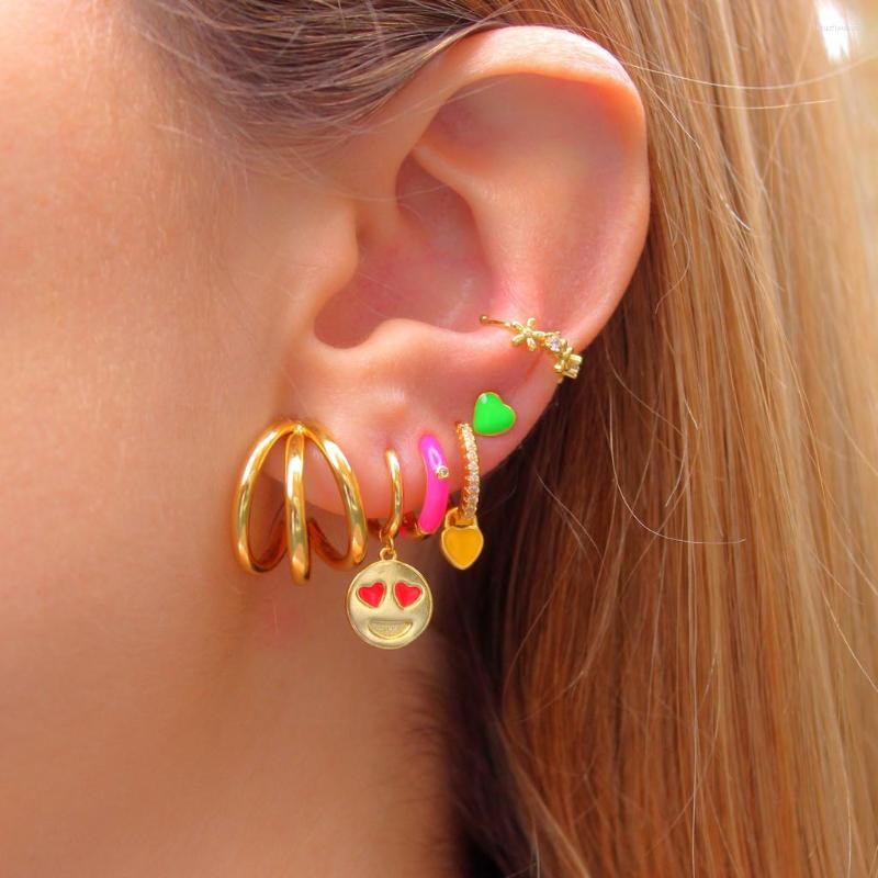 Dangle Earrings Fashion Valentine's Day Gift For Lover Girl Red Enamel In Love Face Charm Earring Gold Color
Dangle Earrings Fashion Valentine's Day Gift For Lover Girl Red Enamel In Love Face Charm Earring Gold Color