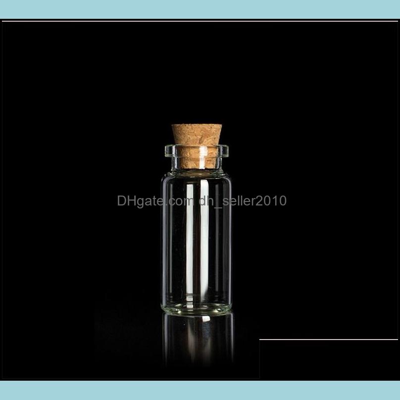 Other 4-55Ml Mini Diy Cute Small Cork Stopper Glass Vial Jars Containers Bottle Drift Pendant Empty C3 Drop Delivery 2021 Jewelry Fin Dhjxn