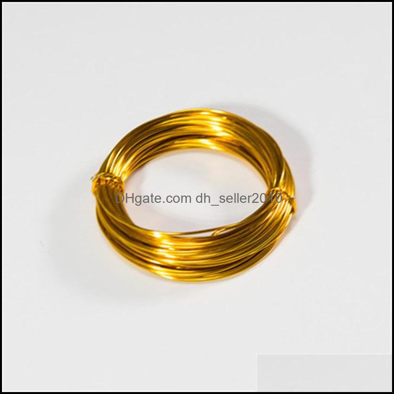Other 1Mm/1.5Mm/2Mm/2.5Mm Aluminum Wire Jewelry Findings For Making Diy Craft Sier Gold Plated Beading 104 D3 Drop Delivery 2021 Compo Dheij
