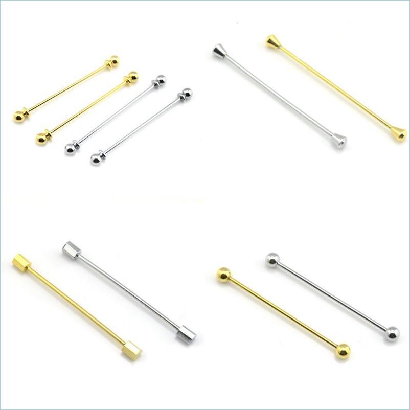Tie Clips Fashion Mens Brooch Business Tie Collar Pin Brooches Ties Stick Lapen Shirt With Collars Bars Jewelry Wedding Clips 153 H1 Dhfye