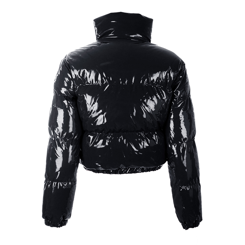 Womens Down Parkas hirigin Winter Down Jacket Women Neon Color Cropped Puffer Jacket Parkas Outwear Thick Bubble Coat Fashion Streetwear 220920
