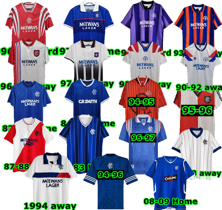 Glasgow Rangers Retro soccer jerseys 1982 1984 82 83 84 86 87 90 92 93 94 95 96 97 99 MCCOIST ALBERTZ Classic vintage jersey football shirt men top, Multi
Glasgow Rangers Retro soccer jerseys 1982 1984 82 83 84 86 87 90 92 93 94 95 96 97 99 MCCOIST ALBERTZ Classic vintage jersey football shirt men top, Multi
