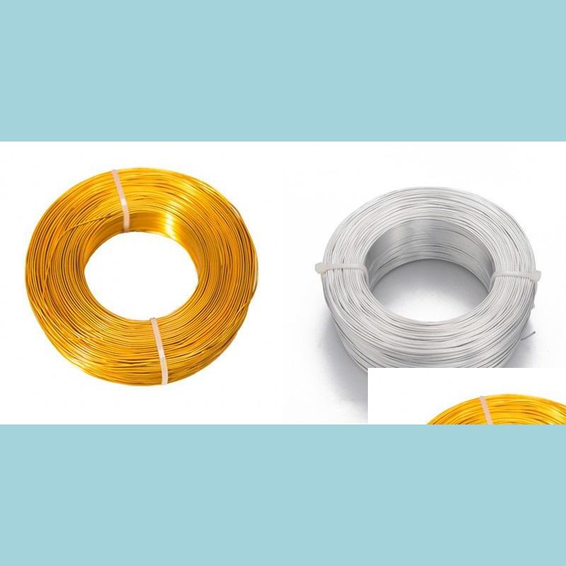 Other 1Mm/1.5Mm/2Mm/2.5Mm Aluminum Wire Jewelry Findings For Making Diy Craft Sier Gold Plated Beading 104 D3 Drop Delivery 2021 Compo Dheij