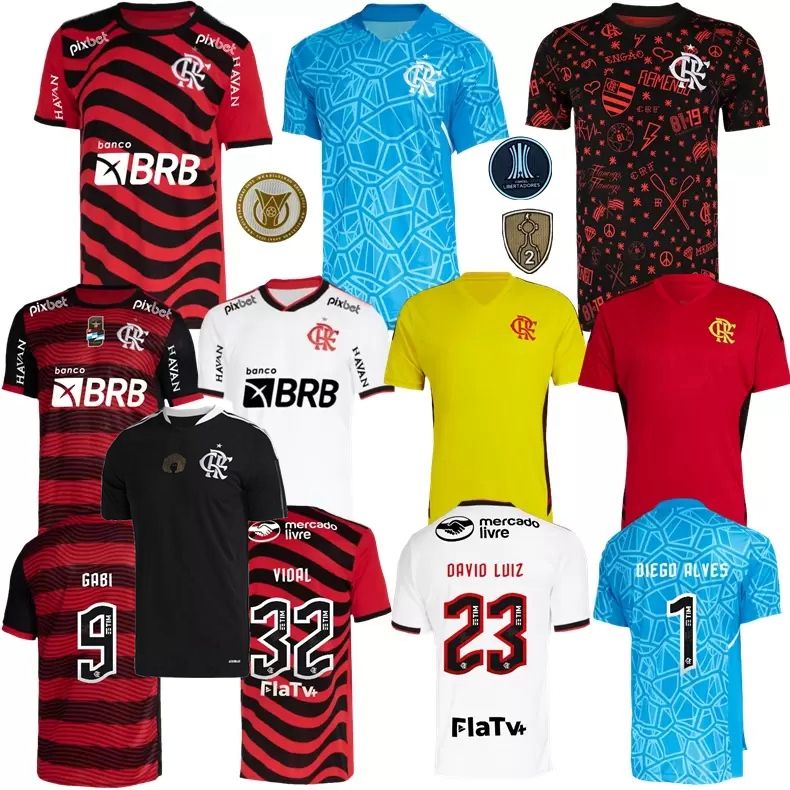 2022 2023 Flamengo soccer jersey 22 23 VIDAL Camisa futebol E.RIBEIRO DAVID LUIZ DIEGO GABI B B.HENRIQUE GERSON DE ARRASCAETA home away 3rd football shirt, Away 22/23+sponsor+chest
2022 2023 Flamengo soccer jersey 22 23 VIDAL Camisa futebol E.RIBEIRO DAVID LUIZ DIEGO GABI B B.HENRIQUE GERSON DE ARRASCAETA home away 3rd football shirt, Away 22/23+sponsor+chest