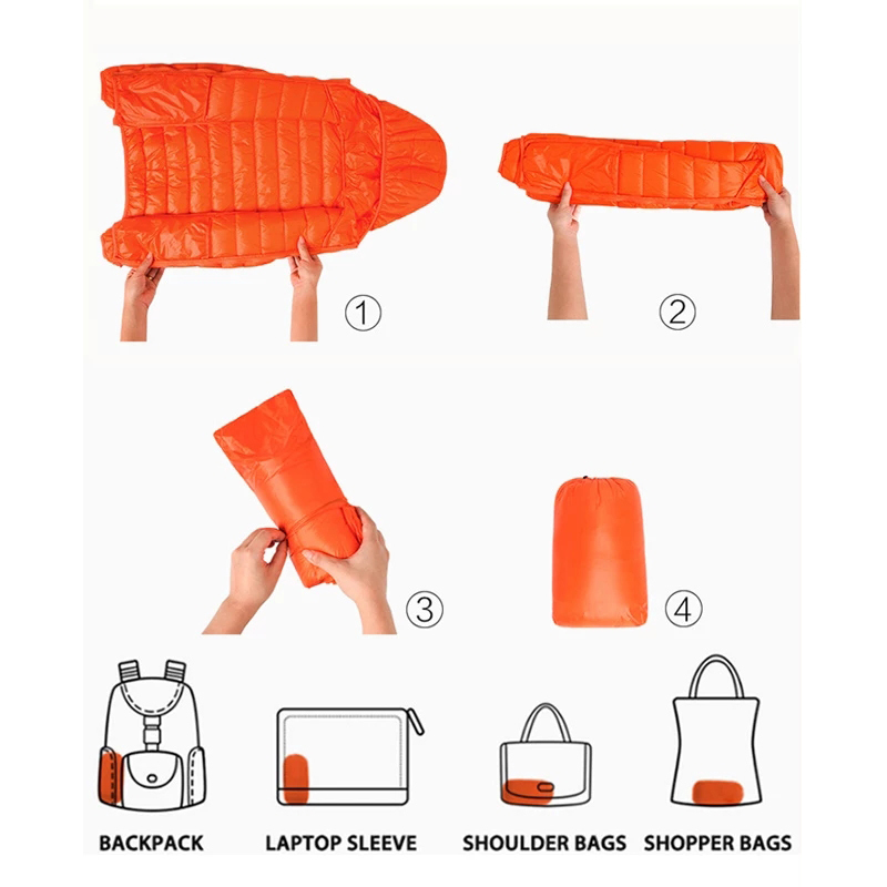 Women's Down Parkas Women Thin Jacket White Duck Ultralight Jackets Autumn And Winter Warm Coats Portable Outwear 220919