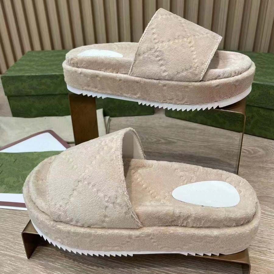 Slippers Printed Letter Slippers Brand Designer Women's Platform Velvet Couple Sandals, #4
Slippers Printed Letter Slippers Brand Designer Women's Platform Velvet Couple Sandals, #4