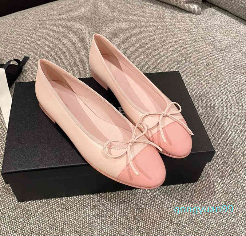 2022 new fashion High version brand C family single round head shallow mouth ballet flat shoes small fragrance leather color matching top quality, Black
2022 new fashion High version brand C family single round head shallow mouth ballet flat shoes small fragrance leather color matching top quality, Black