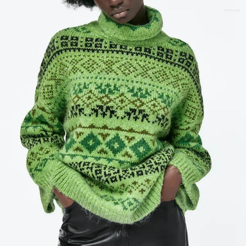 Women' Sweaters Women' KHALEE YOSE Boho Floral Knitted Sweater Pullover Retro Vintage Chic Women Jumpers Turtleneck Long Sleeve, Green
Women' Sweaters Women' KHALEE YOSE Boho Floral Knitted Sweater Pullover Retro Vintage Chic Women Jumpers Turtleneck Long Sleeve, Green