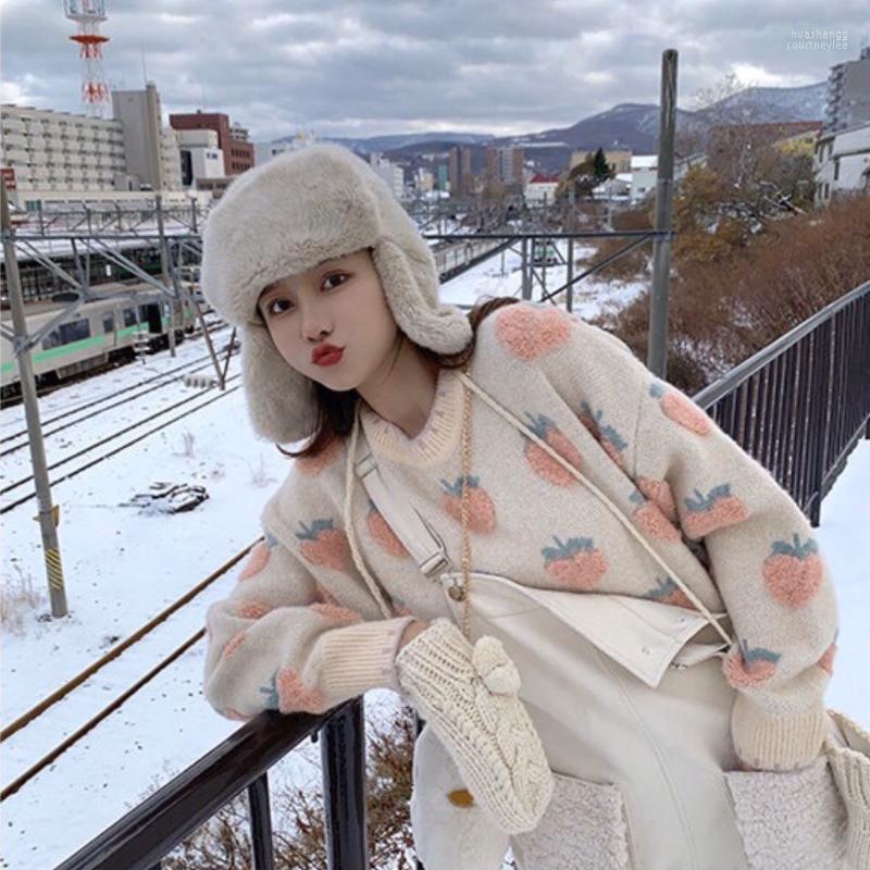 Women's Sweaters Women's Oversized Pullover Harajuku Casual O-neck Loose Sweater Suede Mujer Winter Knitted Strawberry, Pink
Women's Sweaters Women's Oversized Pullover Harajuku Casual O-neck Loose Sweater Suede Mujer Winter Knitted Strawberry, Pink