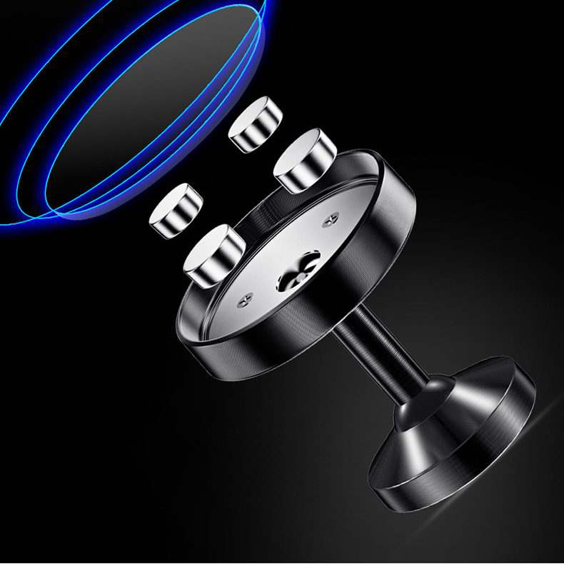 car mobile phone holder 360 rotating center console dashboard strong magnets magnetic