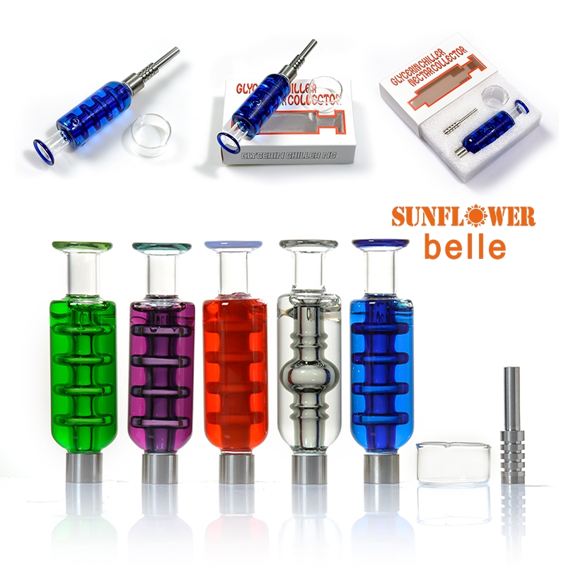 Smoking accessories Glass nectar collect straw with liquid glycerin inside oil cooling NC Kit dab rig 510 screw joint Hookah Micro HoneyStraw set 1910
Smoking accessories Glass nectar collect straw with liquid glycerin inside oil cooling NC Kit dab rig 510 screw joint Hookah Micro HoneyStraw set 1910