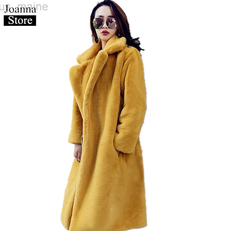 Women's Fur Faux Winter Teddy Bear Long Thick Coat Women Fake Fluffy Warm Pink Lapel ry Jackets Female plus size Yellow Overcoat L220920, Creamy-white
Women's Fur Faux Winter Teddy Bear Long Thick Coat Women Fake Fluffy Warm Pink Lapel ry Jackets Female plus size Yellow Overcoat L220920, Creamy-white