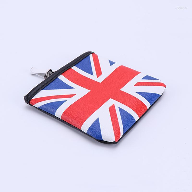 

Car Organizer Union Jack Leather Auto Air Outlet Pouch Box Bag Cell Phone Pocket Storage Holder For MIN Cooper Countryman Jcw X1