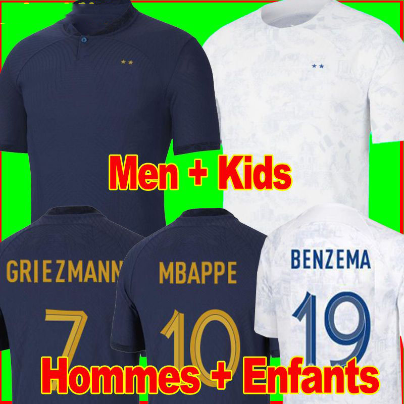 Maillots de football 2022 World Cup Soccer Jersey French BENZEMA Football shirts MBAPPE GRIEZMANN POGBA kante maillot foot kit top shirt MEN kids sets, Men home
Maillots de football 2022 World Cup Soccer Jersey French BENZEMA Football shirts MBAPPE GRIEZMANN POGBA kante maillot foot kit top shirt MEN kids sets, Men home