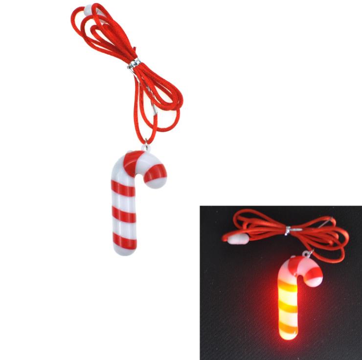 Light-Up Christmas Bulb Necklaces Jewelry Festive Holiday Flashing Pendant Necklaces Xmas Party Favors Stocking Stuffers