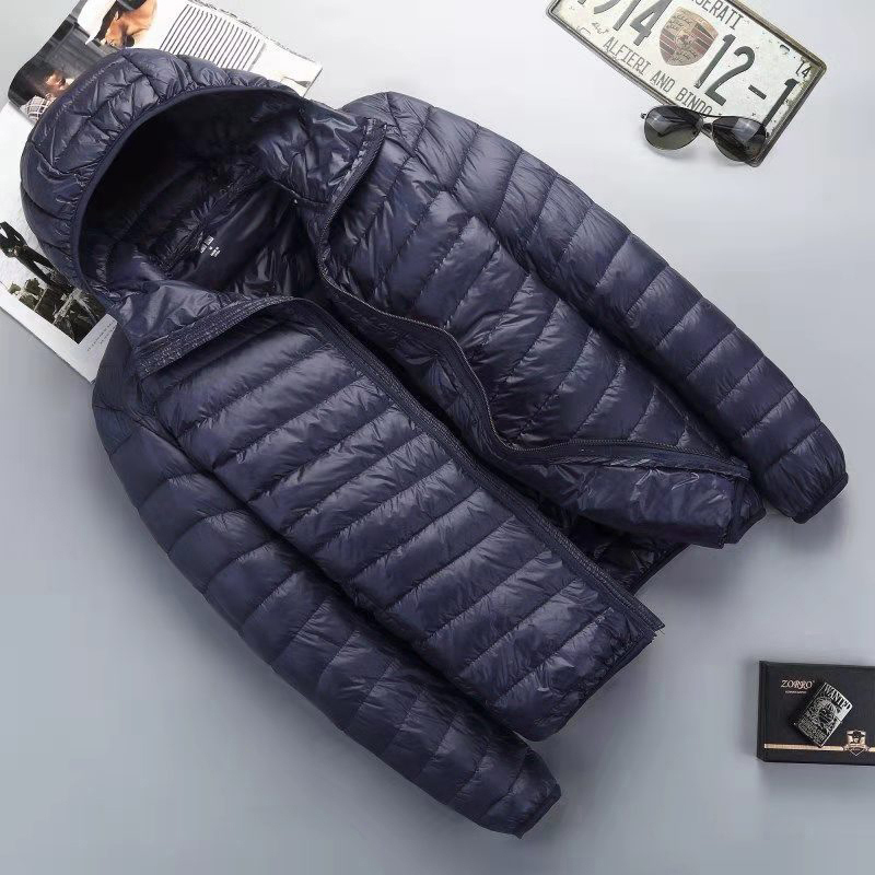 Men's Down Parkas Fall Winter Ultra Light 90% White Duck Hooded Man Coat Jaqueta Mascuo Chaqueta Hombre Puffer Thin Men Jacket 220919
