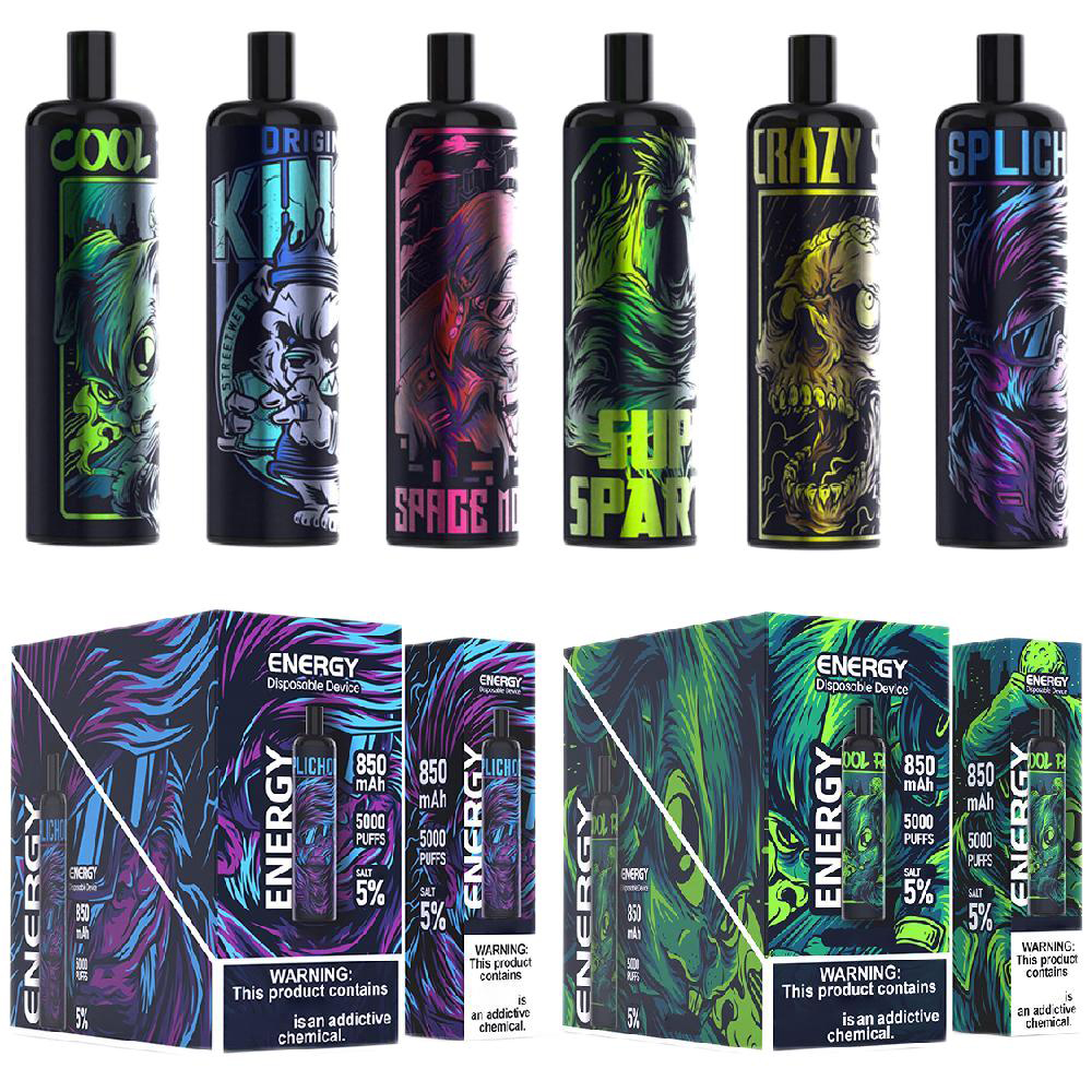 Disposable E cigarettes Authentic KK Energy 5000 Puffs Vape Pen 12ML Prefilled Mesh Coil Cartridges Pod 850Mah Rechargeable Battery Vaporizers bars
Disposable E cigarettes Authentic KK Energy 5000 Puffs Vape Pen 12ML Prefilled Mesh Coil Cartridges Pod 850Mah Rechargeable Battery Vaporizers bars