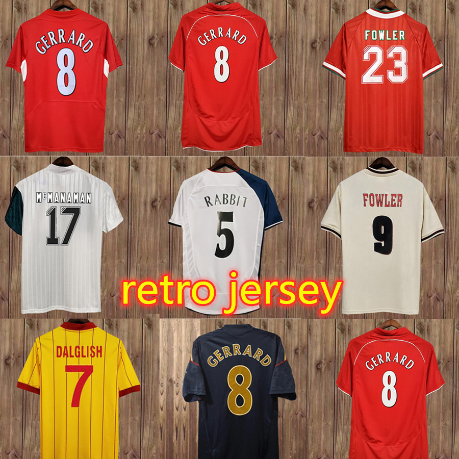 Retro Soccer Jerseys 1993 1995 04 05 85 86 08 09 2010 FOWLER GERRARD TORRES KUYT Home Away 3rd Football Shir, Beige
Retro Soccer Jerseys 1993 1995 04 05 85 86 08 09 2010 FOWLER GERRARD TORRES KUYT Home Away 3rd Football Shir, Beige