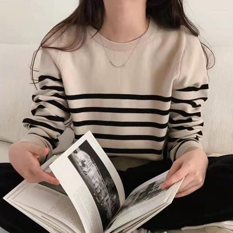 Women's Sweaters Women's Spring Autumn Oversize Sweater Women Vintage Stripe Loose Korean Style Pullover Woman Casual White Black
Women's Sweaters Women's Spring Autumn Oversize Sweater Women Vintage Stripe Loose Korean Style Pullover Woman Casual White Black