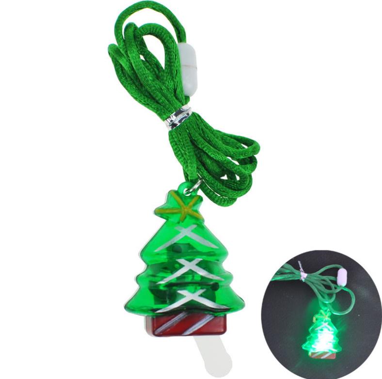 Light-Up Christmas Bulb Necklaces Jewelry Festive Holiday Flashing Pendant Necklaces Xmas Party Favors Stocking Stuffers