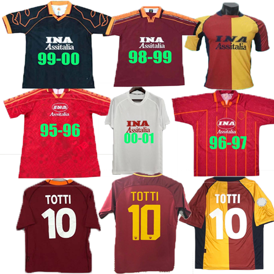 Roma Retro soccer jerseys TOTTI NAKATA BATISTUTA Montella Durie football shirt 89 90 91 92 94 95 96 98 99 BATISTUTA jersey rome Classic maillo, Blue
Roma Retro soccer jerseys TOTTI NAKATA BATISTUTA Montella Durie football shirt 89 90 91 92 94 95 96 98 99 BATISTUTA jersey rome Classic maillo, Blue