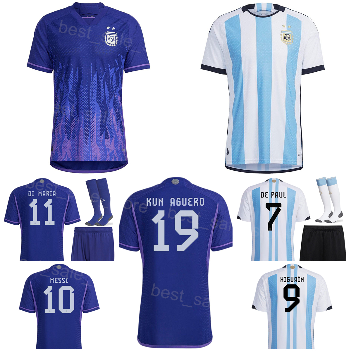 Men Kids KUN AGUERO Soccer Jerseys National Team Lo Celso DYBALA Sergio Aguero Nicolas Gonzalez DE PAUL Joaquin Correa Football Kits 22-23 Qatar World Cup AGenTing, Men with patch
Men Kids KUN AGUERO Soccer Jerseys National Team Lo Celso DYBALA Sergio Aguero Nicolas Gonzalez DE PAUL Joaquin Correa Football Kits 22-23 Qatar World Cup AGenTing, Men with patch