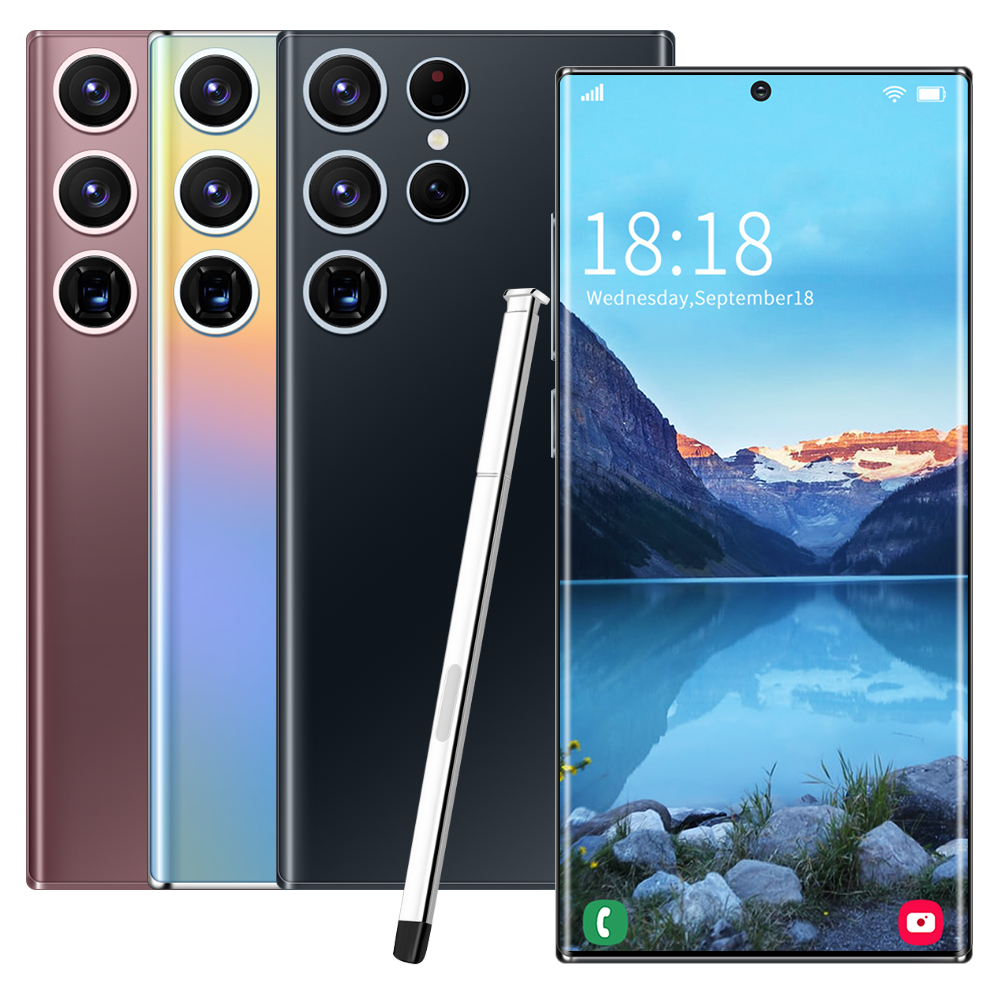 S22 Ultra cell phones smartphone Show 7.2inch 4G 5G network 16GB RAM 512 ROM 10 core 6800MA Camera 48MP 108MP HD incell android mobile phone Dual SIM Dual Standby, Black
S22 Ultra cell phones smartphone Show 7.2inch 4G 5G network 16GB RAM 512 ROM 10 core 6800MA Camera 48MP 108MP HD incell android mobile phone Dual SIM Dual Standby, Black