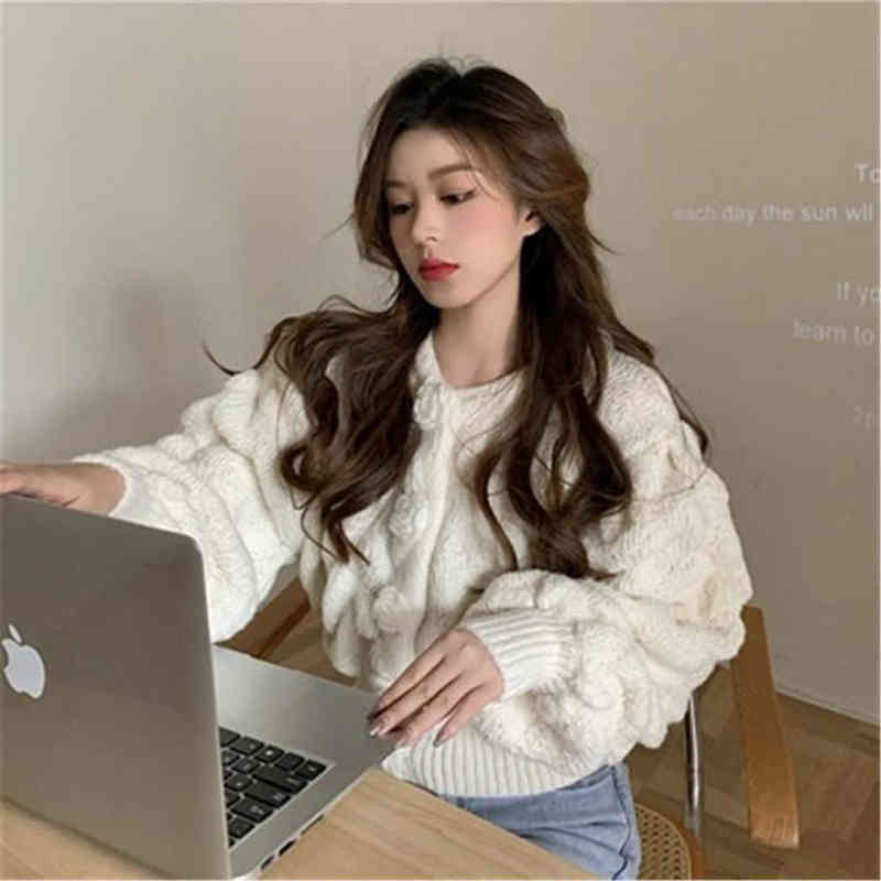 Women's Sweaters Korean Cropped Sweater Vest 2021 Fashion Sweater AlleMatch Sweet Sueter Jacket SingleBreasted Knitted Pull Femme ZY5926 J220915