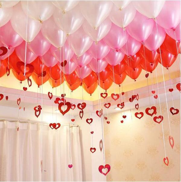 200 Pcs White Latex Assorted Balloons Wedding Favor Christmas Party Decorations or Other Colors