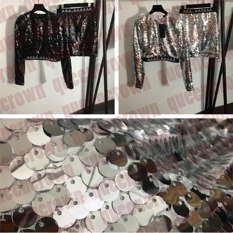 Sexy Sequin Dress Set Long Sleeve Crop Top High Waist Slim Skirt Women Night Club Party Dress, Black
Sexy Sequin Dress Set Long Sleeve Crop Top High Waist Slim Skirt Women Night Club Party Dress, Black