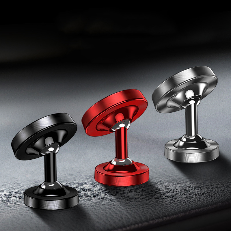 car mobile phone holder 360 rotating center console dashboard strong magnets magnetic