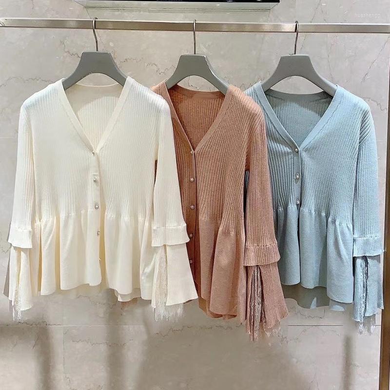 Women's Knits Woman Sweaters Solid V Neck Lace Fashion Mujer Chaqueta Spring Japanese Style Flare Sleeve Sueter Women's & Tees, Orange
Women's Knits Woman Sweaters Solid V Neck Lace Fashion Mujer Chaqueta Spring Japanese Style Flare Sleeve Sueter Women's & Tees, Orange