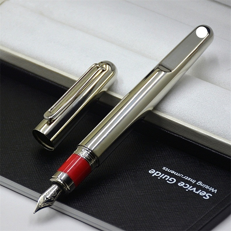 promotion Silver / Black Magnetic Fountain pen administrative office stationery fashion M nib Writing ball pen for business gift