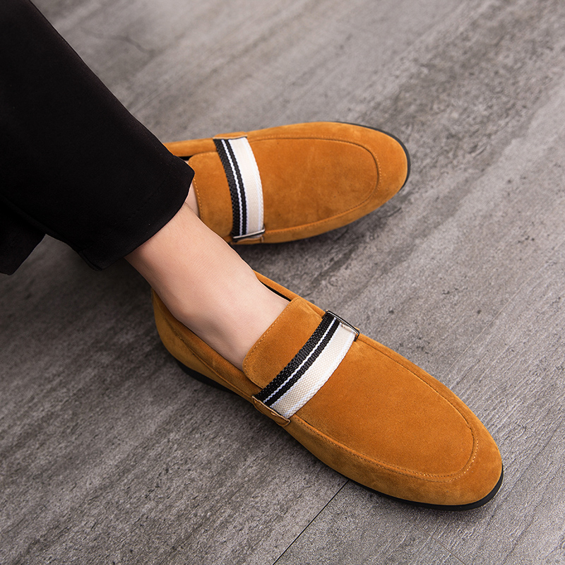 Men's Shoes Daily Shoes British Loafers Nubuck Leather Slip-on Solid Color Webbing Fashion Casual Size38-48, Brown
Men's Shoes Daily Shoes British Loafers Nubuck Leather Slip-on Solid Color Webbing Fashion Casual Size38-48, Brown