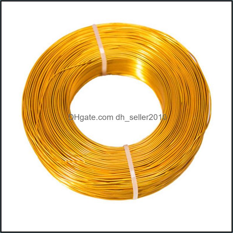 Other 1Mm/1.5Mm/2Mm/2.5Mm Aluminum Wire Jewelry Findings For Making Diy Craft Sier Gold Plated Beading 104 D3 Drop Delivery 2021 Compo Dheij