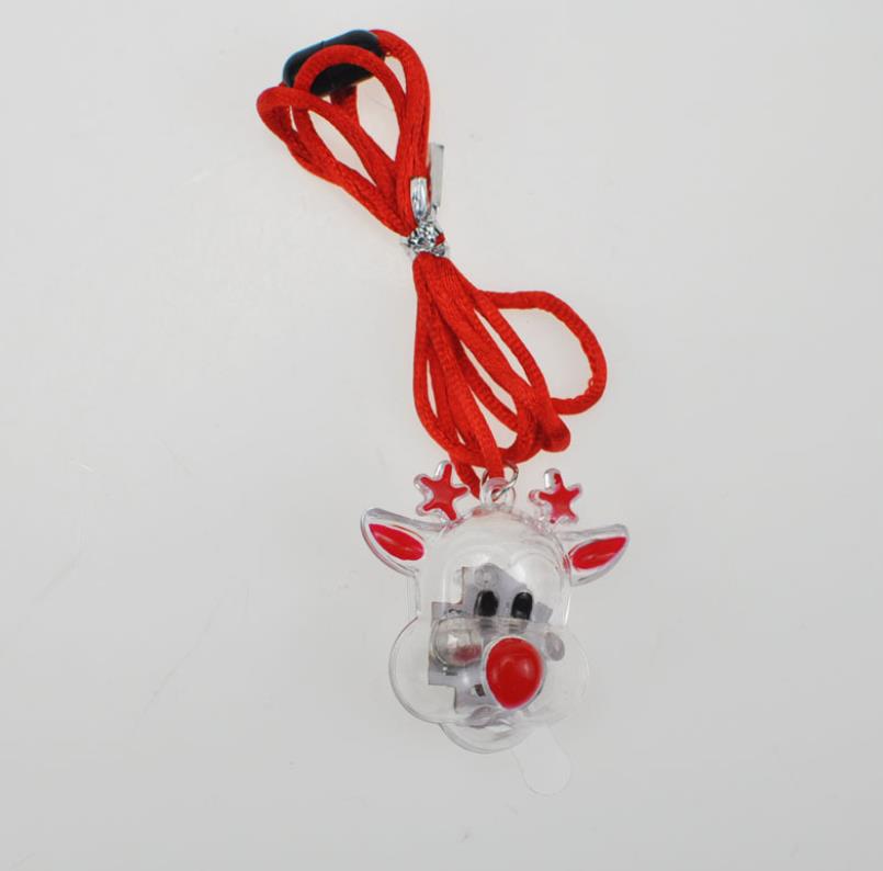 Light-Up Christmas Bulb Necklaces Jewelry Festive Holiday Flashing Pendant Necklaces Xmas Party Favors Stocking Stuffers