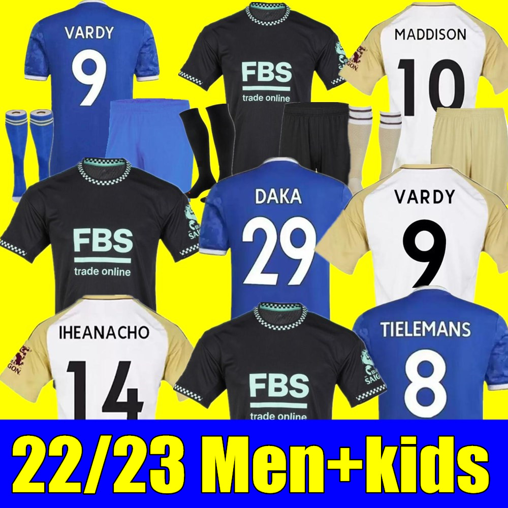 22 23 soccer jerseys Citys VARDY Daka MADDISON LeiCEstErs TIELEMANS NDIDI AYOZE Barnes Schmeichel Lookman 2022 2023 men kids kit football shirt jersey, Kids away+socks
22 23 soccer jerseys Citys VARDY Daka MADDISON LeiCEstErs TIELEMANS NDIDI AYOZE Barnes Schmeichel Lookman 2022 2023 men kids kit football shirt jersey, Kids away+socks