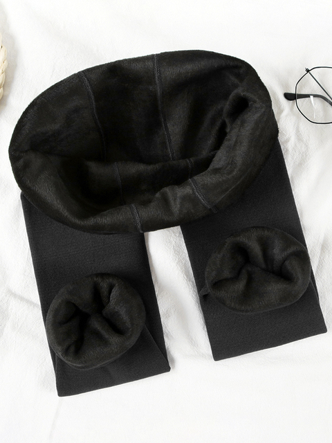 Womens Leggings ATHVOTAR Winter Warm High Waist Girl Casual Leggins Thicken Push Up Elasticity for 220919