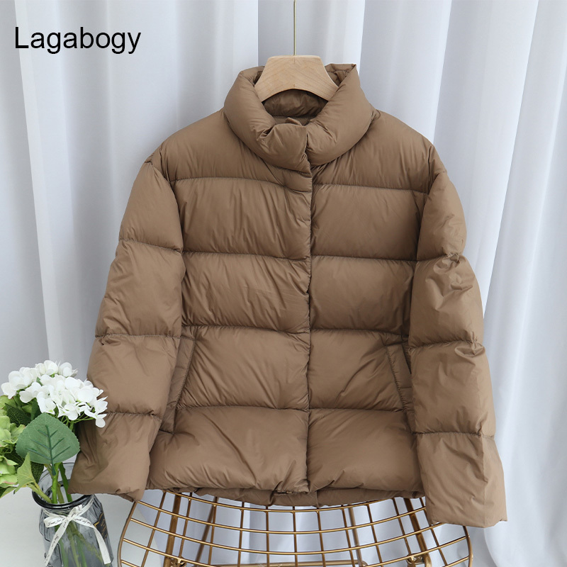 Women's Down Parkas Lagabogy Autumn Winter Light White Duck Down Coat Short Jacket Female Zipper Casual Parkas, Black
Women's Down Parkas Lagabogy Autumn Winter Light White Duck Down Coat Short Jacket Female Zipper Casual Parkas, Black
