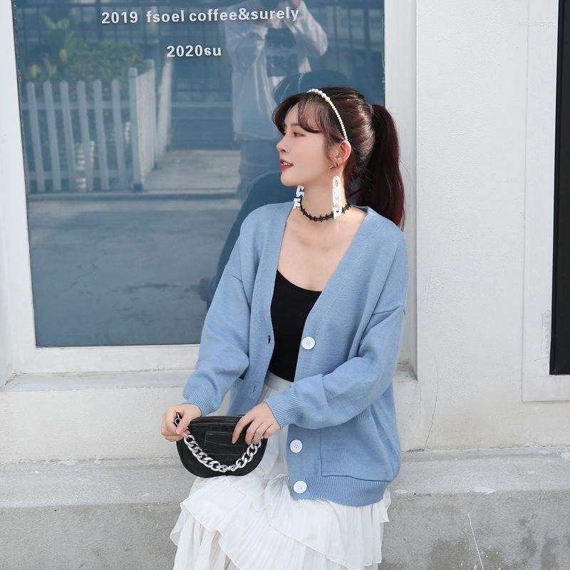 Women's Knits Spring And Autumn Korean V-neck Thickened Pocket Solid Color Loose Knitting Outside Cardigan Sweater Women's Jacket &, Black
Women's Knits Spring And Autumn Korean V-neck Thickened Pocket Solid Color Loose Knitting Outside Cardigan Sweater Women's Jacket &, Black