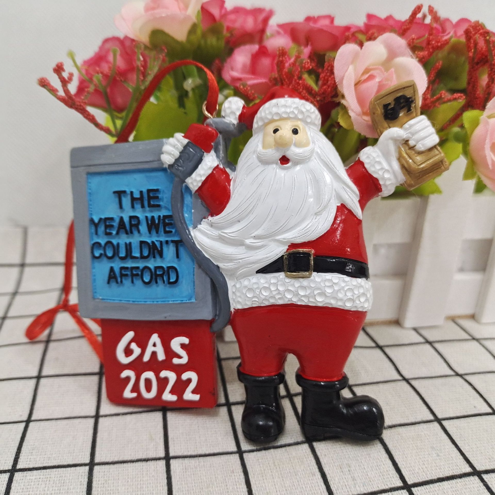 2022 Creative Christmas ornaments Santa Claus Gas This year we couldn't afford Hard Resin Christmas Tree Decors pendant
2022 Creative Christmas ornaments Santa Claus Gas This year we couldn't afford Hard Resin Christmas Tree Decors pendant