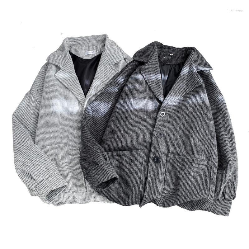 Men's Jackets Men's Lapel Long Sleeve Jacket All-match Loose Casual Fashion Trendy Faux Wool Coat Windbreaker Retro Oversize Men, Light gray
Men's Jackets Men's Lapel Long Sleeve Jacket All-match Loose Casual Fashion Trendy Faux Wool Coat Windbreaker Retro Oversize Men, Light gray