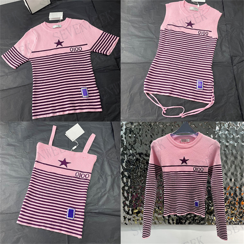 Striped Letter Knits Vest T Shirts Sweaters For Women Designer Fashion Tanks Tops Womens Clothing, Extra shipping/no ship
Striped Letter Knits Vest T Shirts Sweaters For Women Designer Fashion Tanks Tops Womens Clothing, Extra shipping/no ship